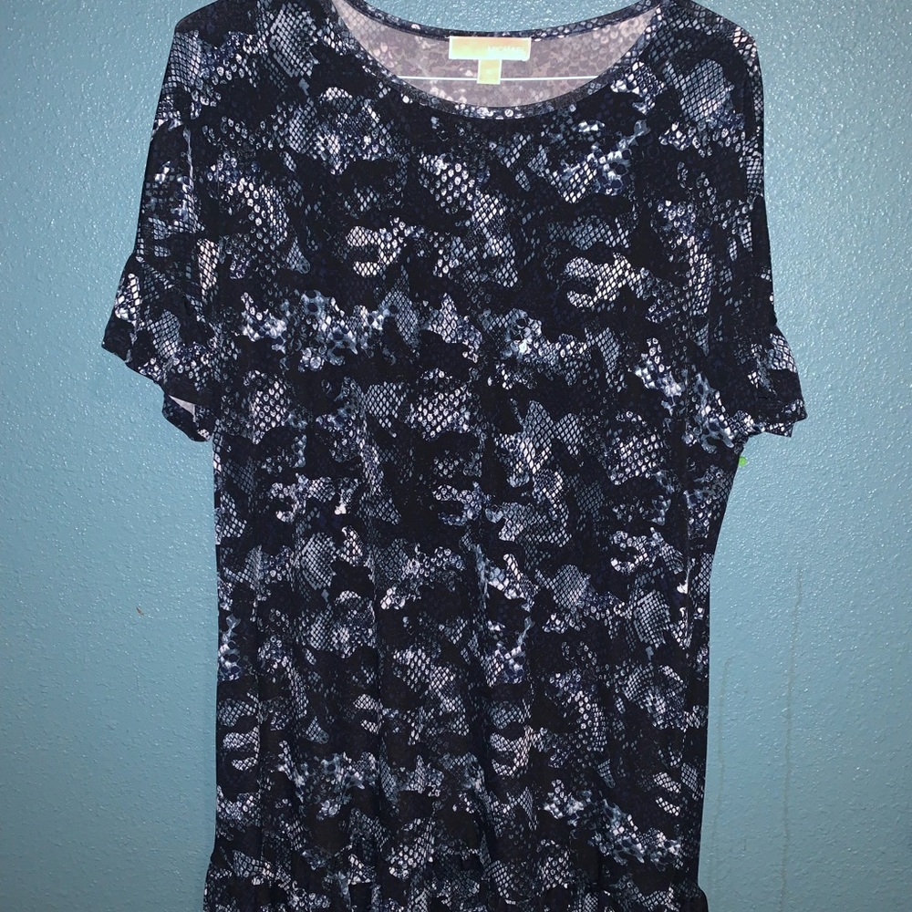 Michael kors blue snake print dress
